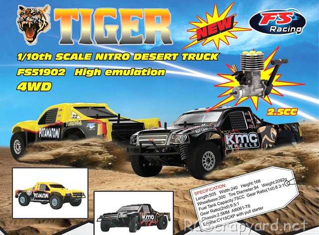 FS Racing Tiger - 1:10 Nitro Desert Truck