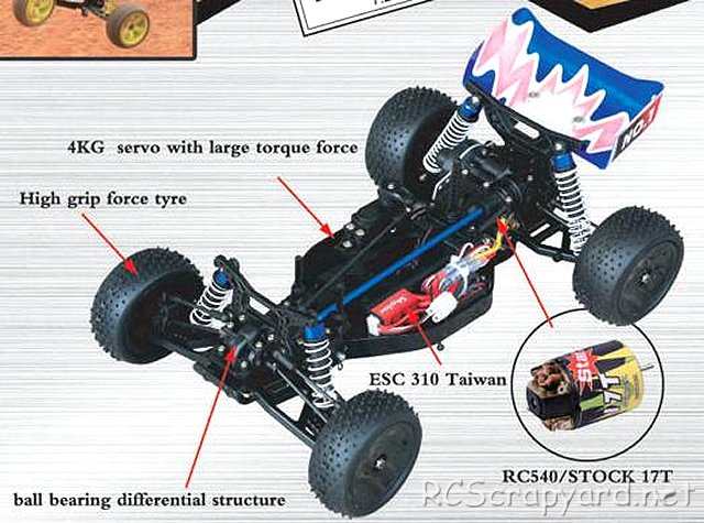 FS-Racing Travel King -1:10 Elektro Buggy Chassis