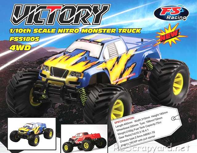 FS Racing Victory - 1:10 Nitro 4RM Monster Truck