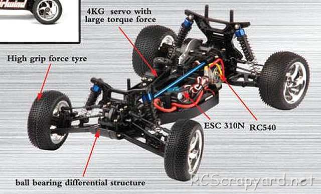 FS-Racing Whirlwind -1:10 Elektro Buggy Chassis