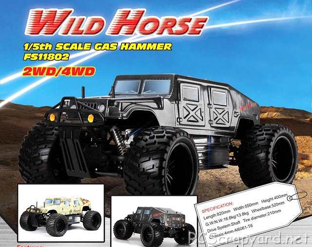 FS Racing Wild Horse - 1:5 Nitro Truggy