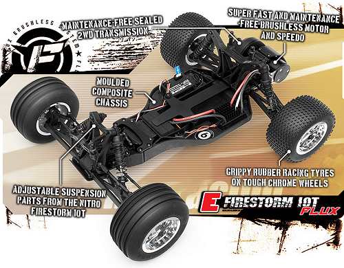 HPI Racing E-Firestorm 10T Flux Telaio