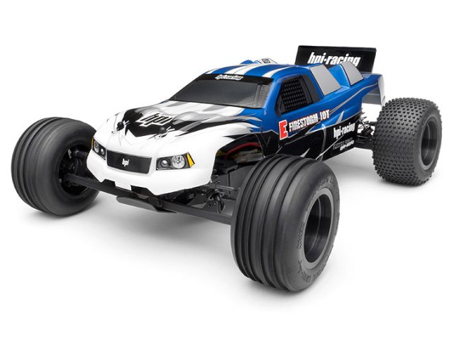 No Box Blue New HPI Racing 1/10 EP TRUCK FIRESTORM Completed Car Body Only 