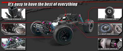 HPI Racing Nitro MT2 18SS Chassis 