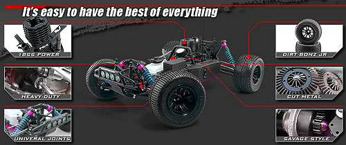 HPI Racing Nitro MT2 18SS Chasis 