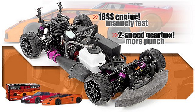 HPI RS4 3 18SS - 1:10 Nitro Voiture de Tourisme