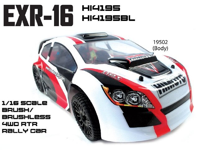 Himoto EXR-16 - 1:16 Elektrisch Rally Car