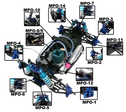 Himoto Megap MTR-2S Chasis