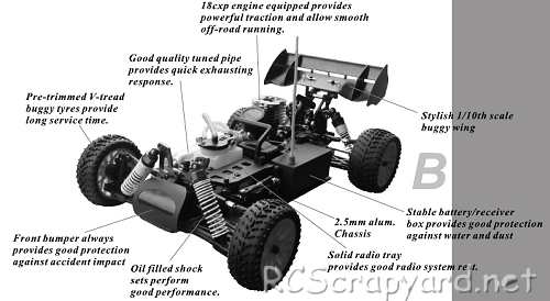 Himoto Python XV3 Chassis