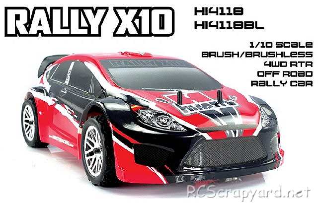 Himoto Rally X10 - 1:10 Elettrico Auto da Turismo