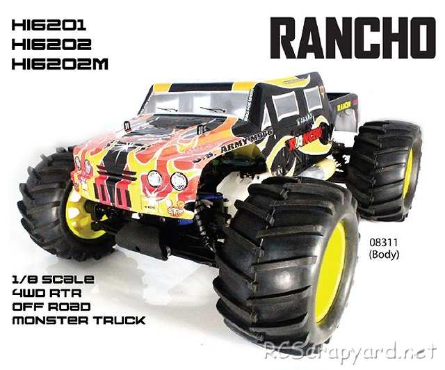 Himoto Rancho - 1:8 Nitro Monster Truck