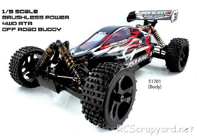 Himoto Super Buggy X5 - 1:5 Elektro Buggy