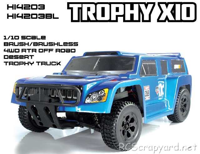 Himoto Trophy X10 - 1:10 Électrique Truck