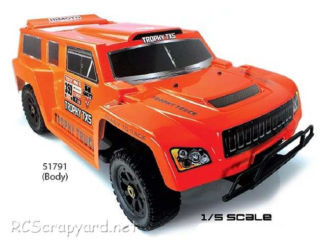 Himoto Trophy X5 - 1:5 Électrique RC Truck