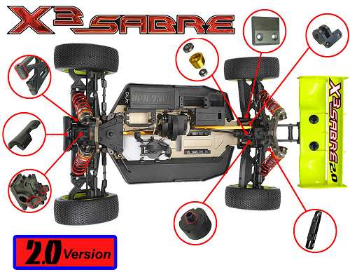 Hong Nor X3-Sabre 2.0 Buggy Chassis