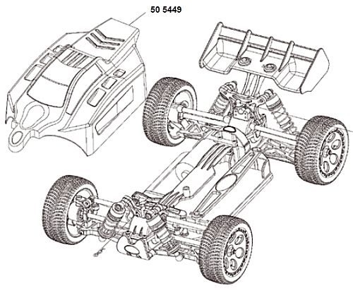 Jamara Z18 CR Buggy Chasis