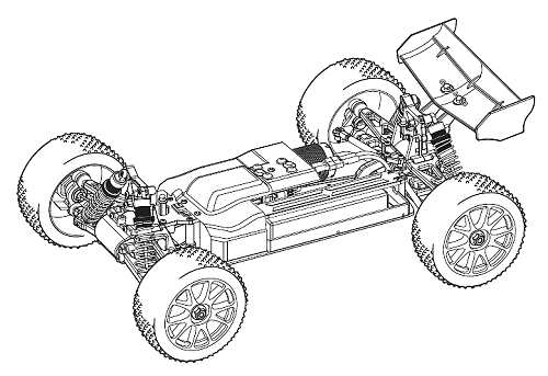 Kyosho DBX VE 2.0 - 1:10 Elektro RC Buggy Chassis