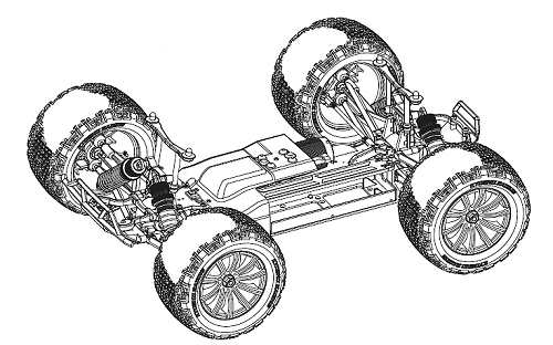 Kyosho DMT VE-R - 1:10 Elektro RC Monster Truck Chassis