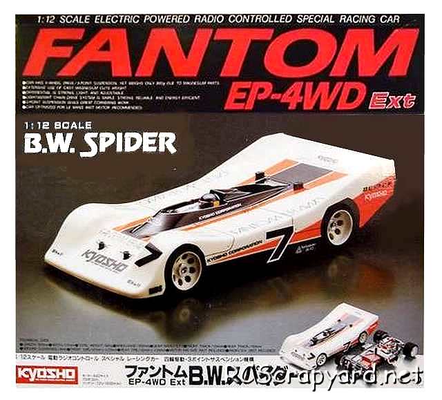Kyosho Fantom EP 4WD Extra - BW Spider Racing Car