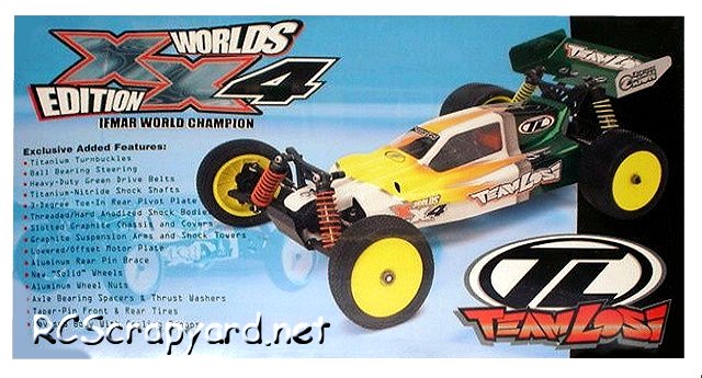 Team Losi XX4 Worlds Edition - 1:10 Elektrisch Buggy