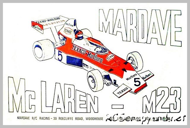 Mardave McLaren M23 - 1:8 Nitro RC F1 Car