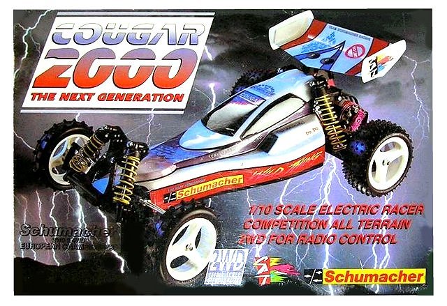 Schumacher Cougar 2000 95 - Vintage 1:10 Électrique 2RM RC Buggy