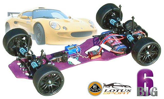 Schumacher Big 6 Lotus Elektrisch Chassis - 1:6 RC Toerwagen