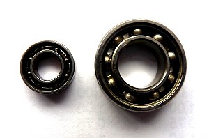 Ball Bearings with Shields Removed