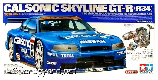 Tamiya Calsonic Skyline GT-R (R34) - 44023 - 1:10 Nitro On Road