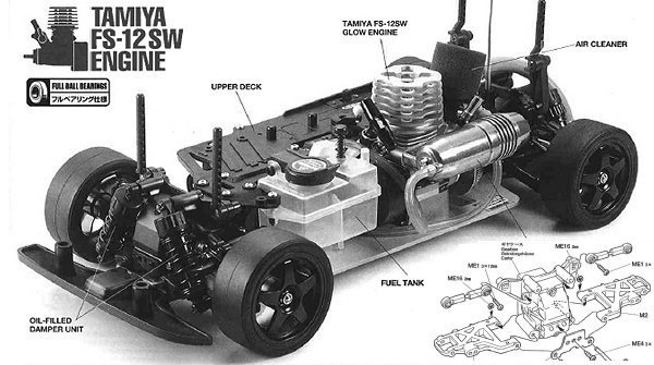 Tamiya TG10 Long Suspension Chassis - 44041 - 1:10 Nitro On Road