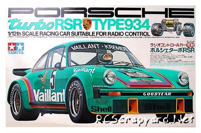 Tamiya Porsche 934 Turbo RSR - #58001 - 1:12 Electric RC Model