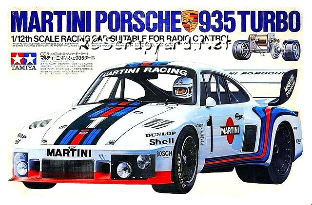 Tamiya Martini Porsche 935 Turbo - #58002 - 1:12 Electric Model
