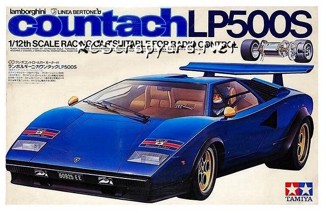 Tamiya Lamborghini Countach LP500S - #58005 - 1:12 Elettrico Model