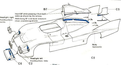 Tamiya Martini Porsche 936 Turbo #58006 Body Shell