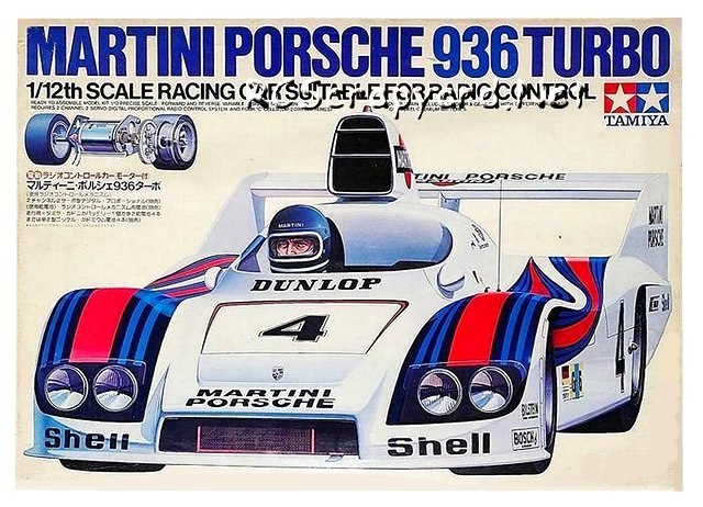 Tamiya Martini Porsche 936 Turbo - #58006 - 1:12 Elettrico Model