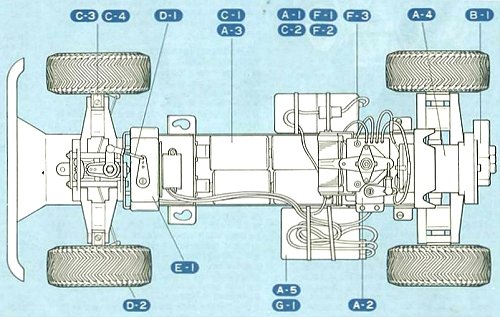 Tamiya Lamborghini Cheetah #58007 Chassis