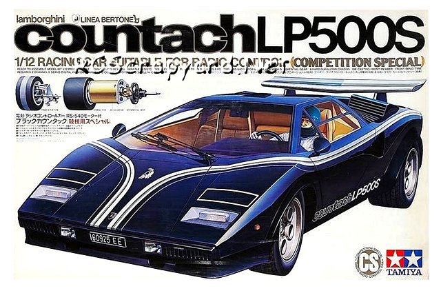 Tamiya Lamborghini Countach LP500S (CS) - #58008 - 1:12 Electric Model
