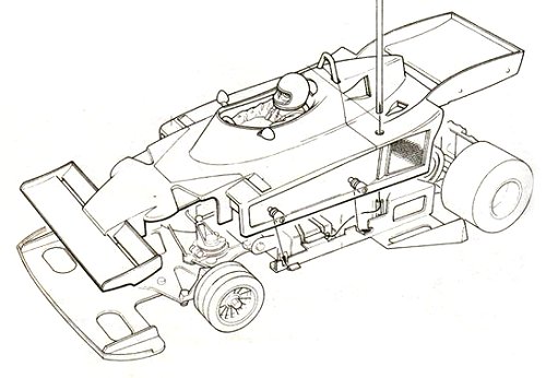 Tamiya Ligier JS9 Matra (CS) #58012 bodyshell