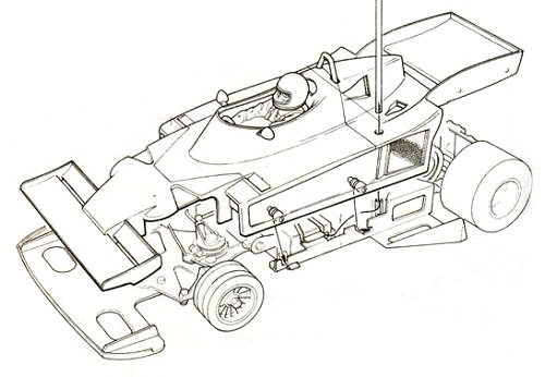 Tamiya Ligier JS9 Matra (CS) #58012 Bodyshell