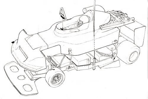 Tamiya March 782 BMW #58013 Body Shell