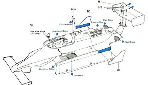 Tamiya Williams FW-07 (CS) #58019 Bodyshell