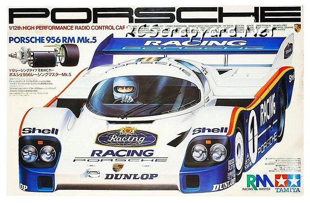 Tamiya Porsche 956 (RM Mk-5) - #58042 - 1:12 Électrique Model