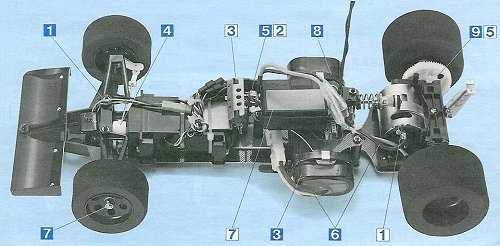 Tamiya Road Wizard F-1 #58053 Chassis