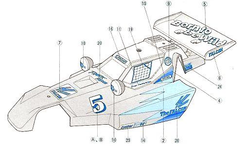 Tamiya Falcon #58056 Bodyshell