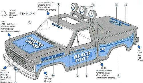 Tamiya Blackfoot #58058 Bodyshell