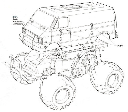 Tamiya Vanessa's Lunch Box #58063 bodyshell