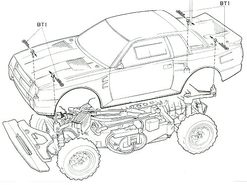 Tamiya Toyota Celica Gr.B Rally Special #58064 Body Shell