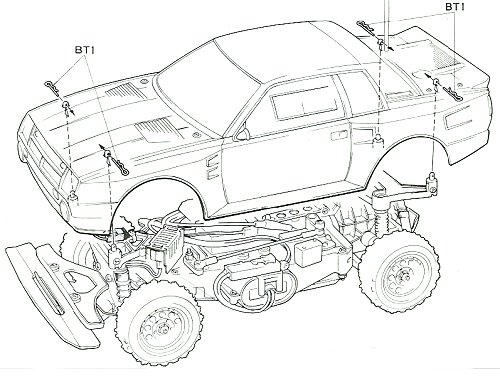 Tamiya Toyota Celica Gr.B Rally Special #58064 bodyshell