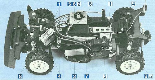 Tamiya Toyota Celica Gr.B Rally Special #58064 Chassis