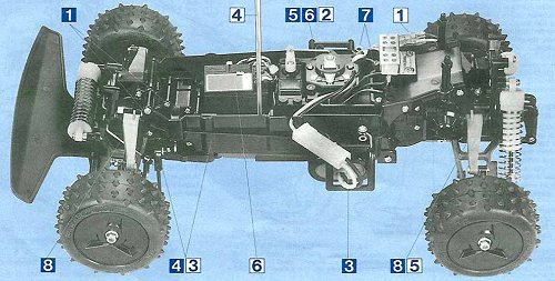 Tamiya Thunder Shot #58067 Chassis